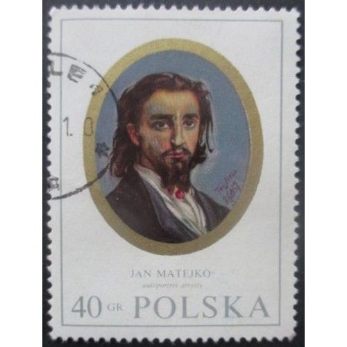 Pologne N°1867 Jan Matejko Oblitéré