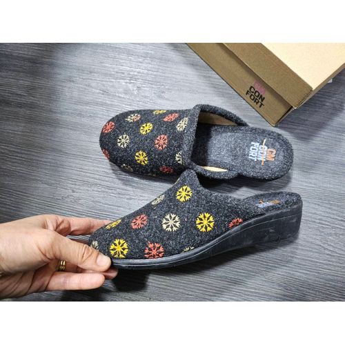 Chausson Mule Pantoufle 37 Confort Femme Avec Talon 4cm