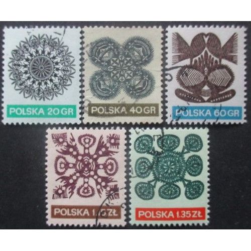 Pologne Série N°1939 Au 1943 Dentelles Oblitérés