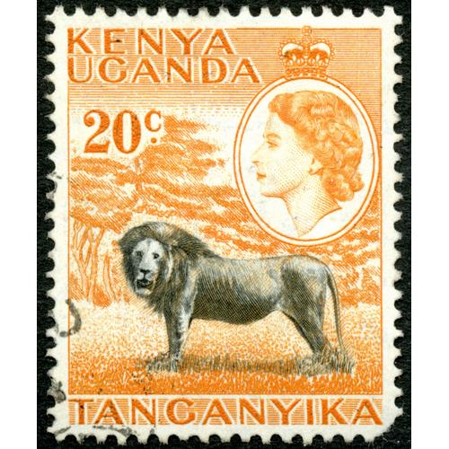 Timbre Oblitéré Kenya, Uganda, Tanganyika, 20 C