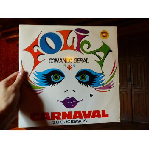 Disque Vinyle 33t 1975 Musique Brésilienne Folia Carnaval 75 - Comando Geral Grupo Dos Foliões