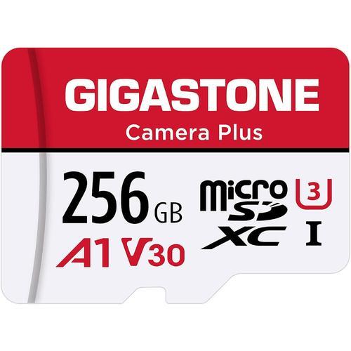 Carte Mémoire 256 Go Caméra Plus Série, Vitesse De Lecture Allant Jusqu'à 100 Mo/S. Idéal Pour Full Hd Vidéo Gopro Drone Caméra Android, A1 Carte Micro Sdxc Avec Mini Étui Et Adaptateur Sd.-Marque Générale