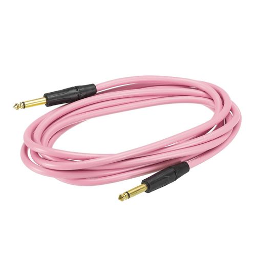 Guitare Pic Instrument Câble 9.84 Pieds 1/4 Pouce À 1/4 Pouce Trs Droit À Droit Angle Électrique Bass Câble Corde Pour Guitare Pic Bass Rose