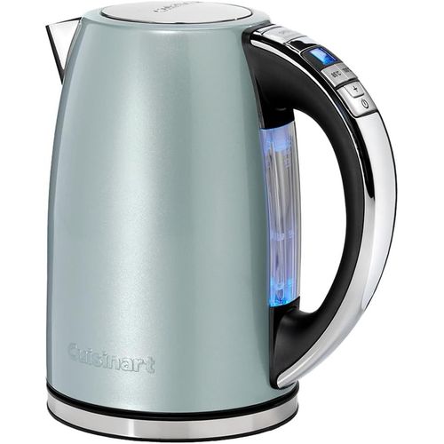 Cuisinart Bouilloire électrique Multi-Températures - Ébullition rapide - Sans fil - Vert - Fini en acier inoxydable - Capacité de 1,7L - Température réglable -Filtre anti-calcaire amovible et lavable