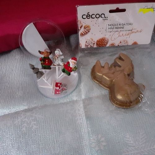 Pâtisserie/déco:5 figurines-pics réutilisables & mini Renne