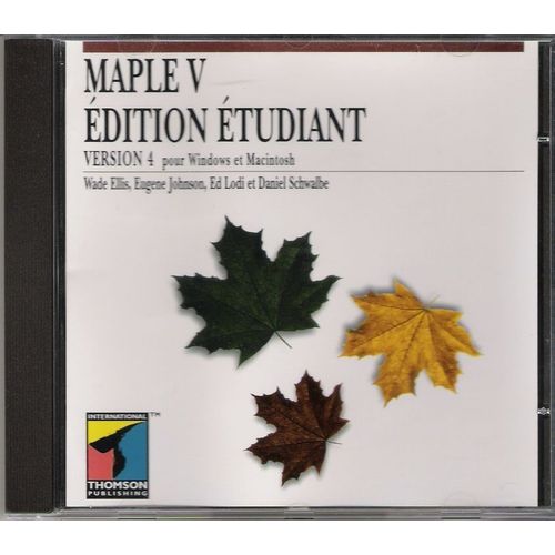 Maple V - Etudiant Version 4 Pour Windows Et Macintosh