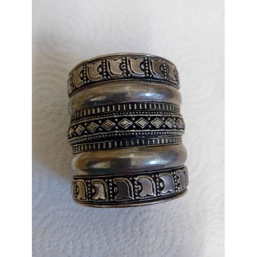 Bracelet En Métal Argenté