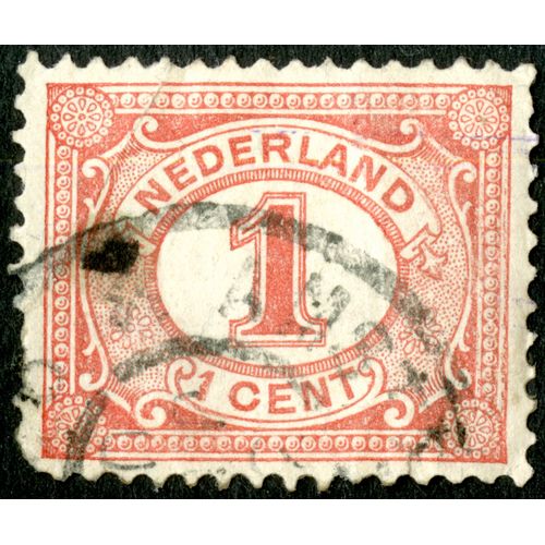 Timbre Oblitéré Nederland, 1 Cent