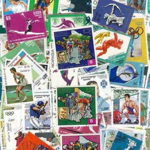 Sport- 100 Timbres Oblitérés De Différents Pays