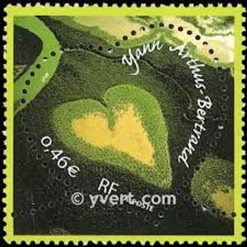 Saint Valentin : Coeur Du Photographe Yann Arthus-Bertrand Année 2002 N° 3459 Yvert Et Tellier Luxe
