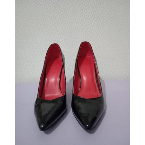 Escarpins 10 Cm Noir Et Semelle Rouge - 39