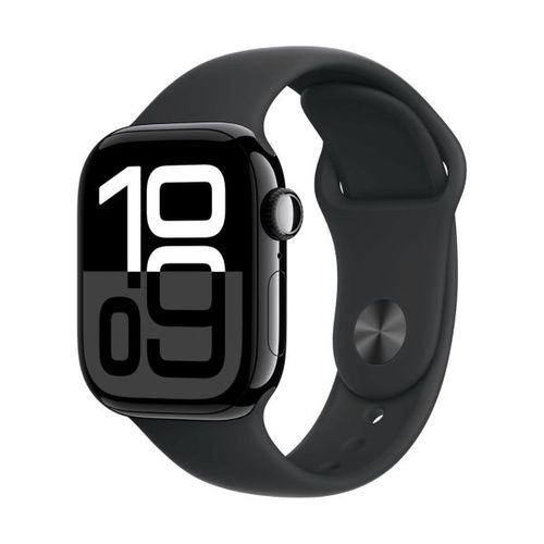 Apple Watch Series 10 Gps 46mm Aluminio Negro (Jet Black) Y Correa Deportiva Negra - Talla S-M