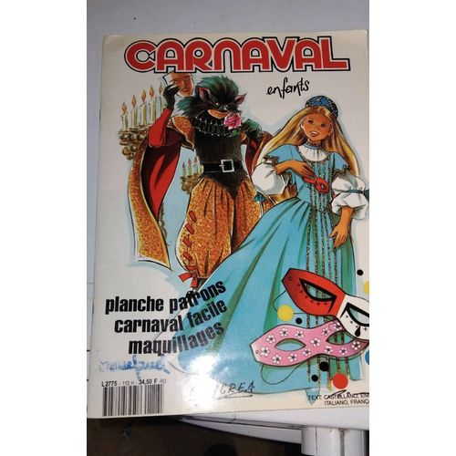 Carnaval Enfants Planche, Patrons Carnaval Facile, Maquillages En Langue Espagnole