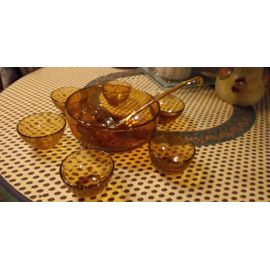 Service À Sangria & Punch Verre Bulle De Biot - Vintage - 1971