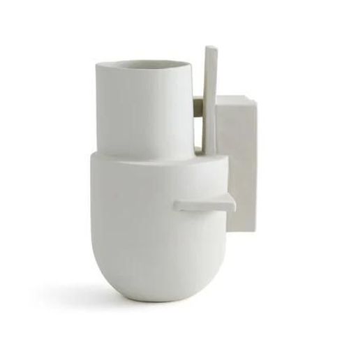AM.PM - Vase géométrique en céramique mate, Marex - Gris