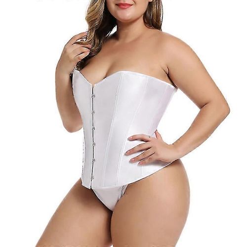 Mimigo Femme Bustier Corset Top Sexy Lingerie Sets Noir Satin Taille Cincher