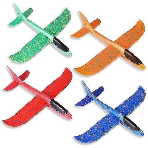 4 Pack Avion Jouets, 18.9 « Mousse Planeur Planeur, Lancer Manuel, Avion Amusant