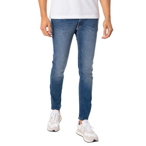 Jack & Jones Liam Original 005 Jeans Skinny, Bleu