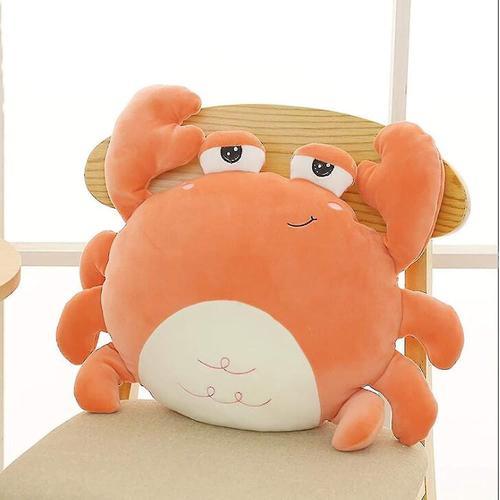 Crabe En Peluche Étreignant Oreillers Océan Peluche Animaux Jouets Mignon Coussin Décoratif Canapé Décorations Coussin Doux 17,7 Pouces-Zzy