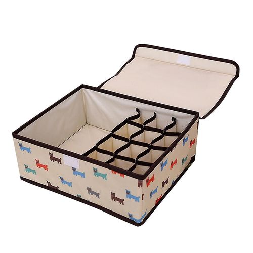 13 Compartiments Sous-vêtements Soutien-gorge Boîte de rangement Chaussettes lavables Shorts Organisateur Sac