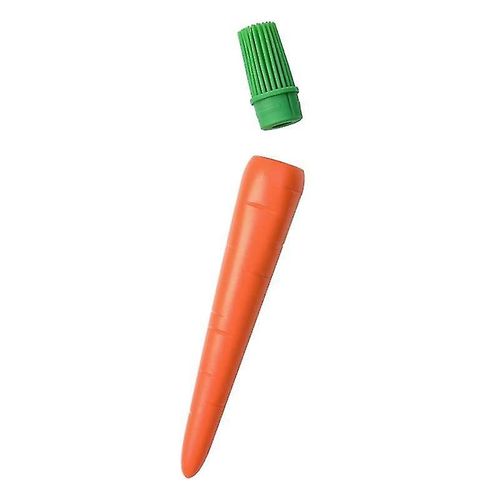 Brosse de barbecue mignonne tête amovible silicone créatif en forme de carotte outil de cuisson pour la maison