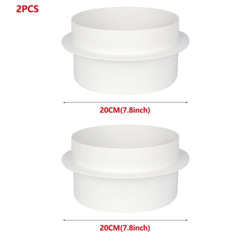 Amortisseur de Bchampionship pour canalisations en ligne,clapet anti-retour de ventilation,obturateur arrière droit de proximité,gril de ventilation domestique,cuisine, - Type 2PCS-20cm