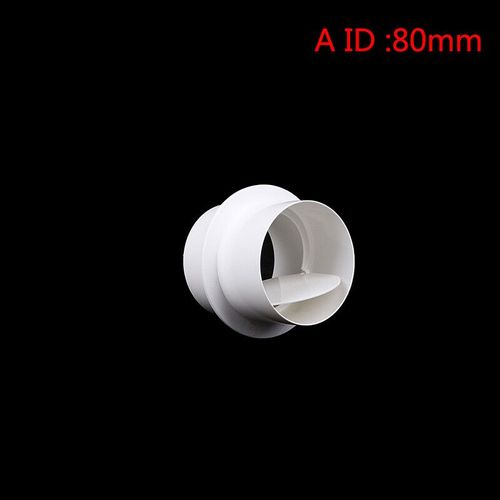 Amortisseur de ventilation Draft Bchampionship,clapet anti-retour de proximité,obturateur arrière vertical,conduit en ligne,grille de ventilation domestique,cuisine - Type 80mm