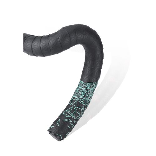 Ruban Antidérapant Antichoc Pour Guidon De Vélo De Route,Bande Durable Avec Pu Anti-Vibration Rond,1 Paire - Type Triangle Green