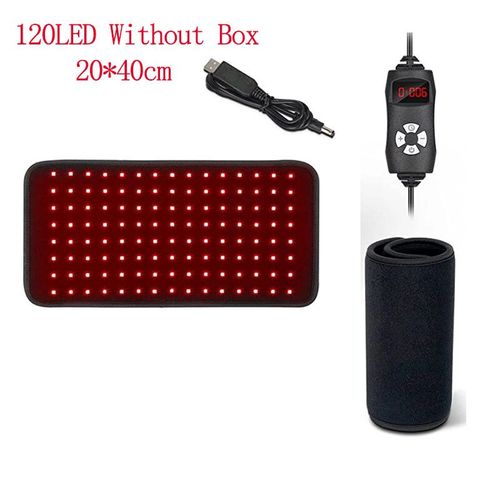 Ceinture De Thérapie À La Lumière Rouge À Led,660nm,850nm,Polymères De Luminothérapie À Infrarouge,Initiée À La Taille Et Au Dos,Instituts De Perte De Poids - Type 120 Led No Box