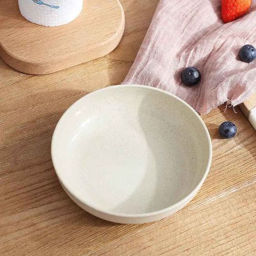 Assiette Alimentaire En Paille De Blé Pour Enfants,Bol D'alimentation Pour Bébé,Snack Pour Enfants,Vaisselle,Plats Environnementaux,Ustensiles De Cuisine Pour Nouveau-Nés