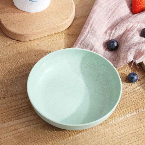 Assiette Alimentaire En Paille De Blé Pour Enfants,Bol D'alimentation Pour Bébé,Snack Pour Enfants,Vaisselle,Plats Environnementaux,Ustensiles De Cuisine Pour Nouveau-Nés