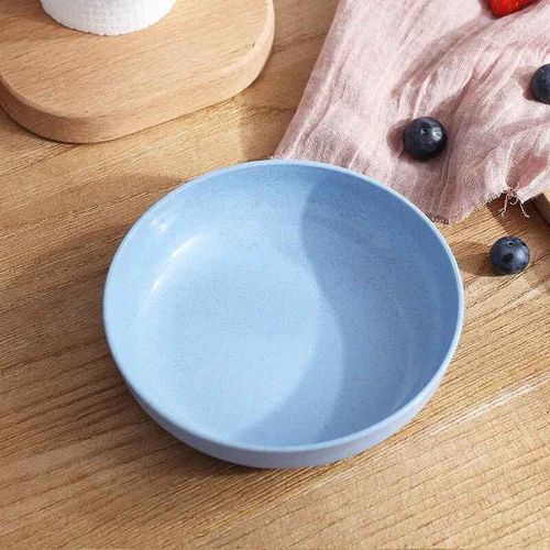 Assiette Alimentaire En Paille De Blé Pour Enfants,Bol D'alimentation Pour Bébé,Snack Pour Enfants,Vaisselle,Plats Environnementaux,Ustensiles De Cuisine Pour Nouveau-Nés