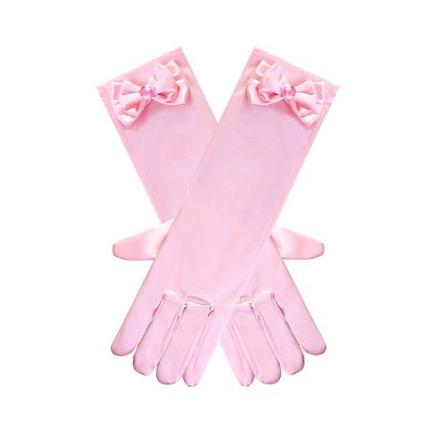Costume De Cosplay De Princesse Elsa Anna Pepper Pour Enfants,Accessoires De Fête Pour Filles,Gants De Blanche-Neige Rose Violet Jaune - Type A02