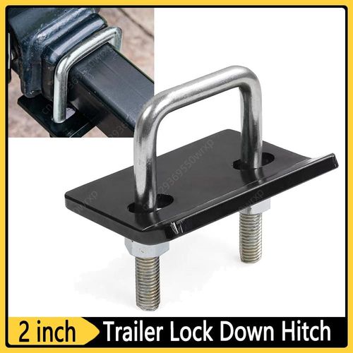 Rapduty-Tendeur D'attelage Pour Attelage De Remorque De Remorquage,2,2 En U,Stabilisateur Anti-Hochet,Pince De Remorquage Verrouillable,Coumonopole De Remorque,2 Pouces