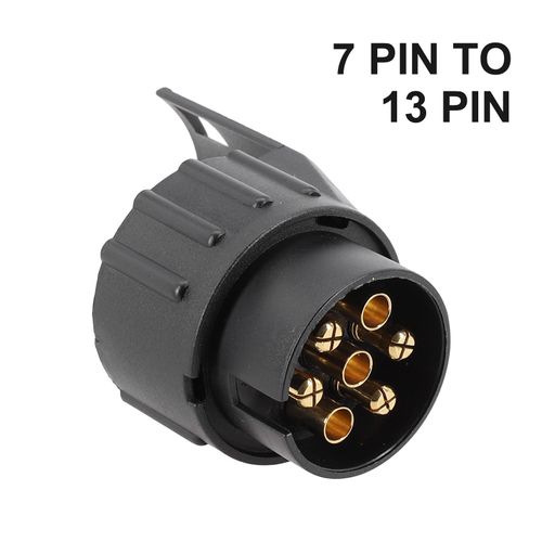 Adaptateur De Prise En Plastique,Connecteur De Remorque,Barre De Remorquage,Voiture De Remorquage,Camion,Caravane,Accessoires,Prises,7 À 13 Broches,1 Pièce
