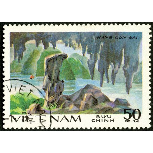 Timbre Oblitéré Viet Nam, Buu Chinh, Hang Con Gai, 50 Xu