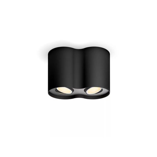 Spot Philips Hue Double Pillar Noir