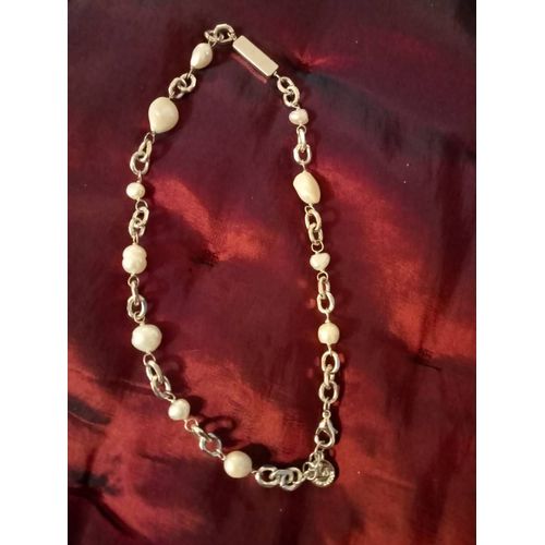 Collier Metal Et Perles De Culture