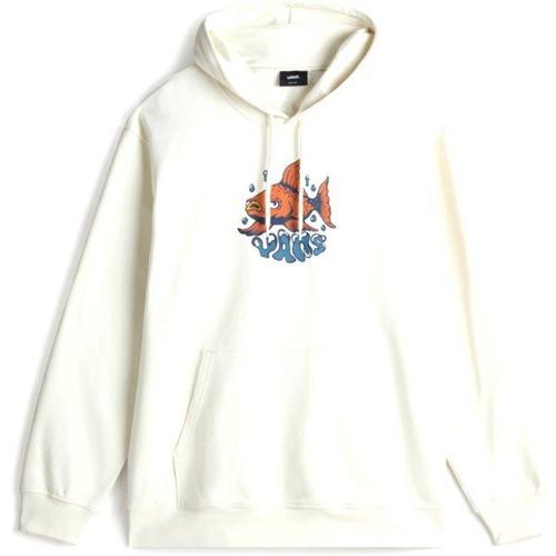 Fish Loose Pullover Sweat À Capuche Taille Xxl, Blanc