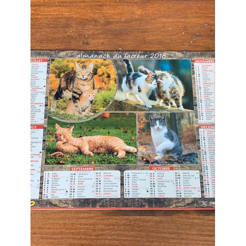Almanac, Du Facteur Au Calendrier D’ La Poste, 2018, Collection Oberthur