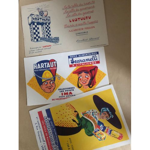 Buvards "Pâtes"