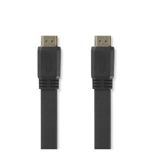 Nedis Câble HDMI® haute vitesse plat avec Ethernet 5,0 m Noir