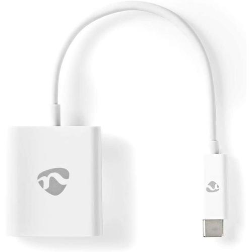 Nedis Câble Adaptateur USB-C¿ USB-C¿ Mâle - HDMI¿ Femelle 0,2 m Blanc