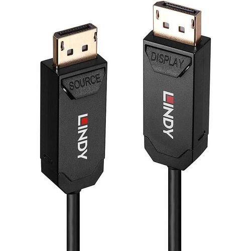 LINDY Câble DisplayPort 2.0 UHBR10 Hybride Fibre Optique 40m