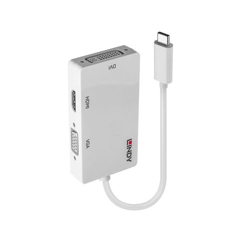 LINDY Convertisseur USB Type C vers Triple Display
