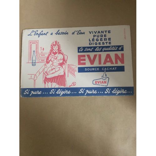 Buvard Evian