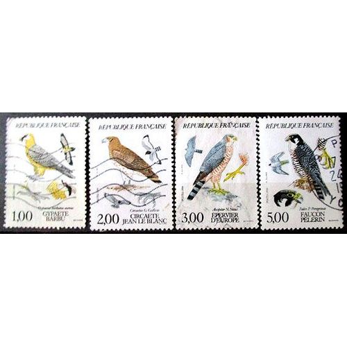 1984. Série Complète F2337 Àf2340: Faune De France - Rapaces Diurnes.