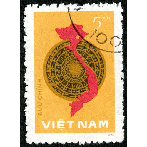 Timbre Oblitéré Viet Nam, Buu Chinh, 5 Xu