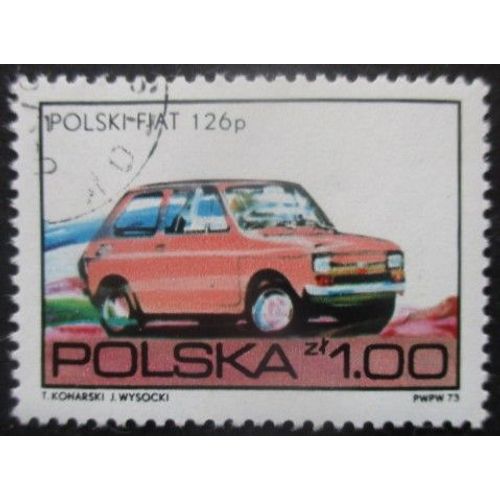 Pologne N°2132 Fiat 126 Oblitéré