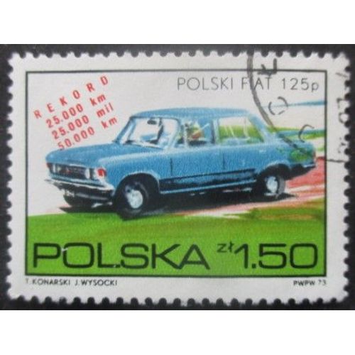 Pologne N°2133 Fiat 125 Oblitéré